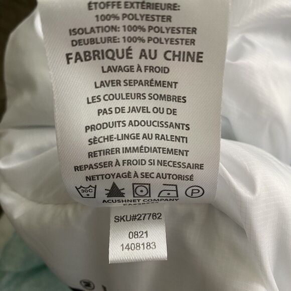 FootJoy Insulated Golf Vest Womens M White Aquamarine Full Zip Reversible Jacket - Picture 9 of 16